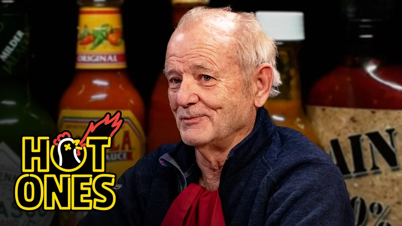 Bill Murray on Hot Ones.