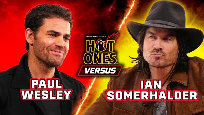 Paul Wesley and Ian Somerhalder on Hot Ones Versus.