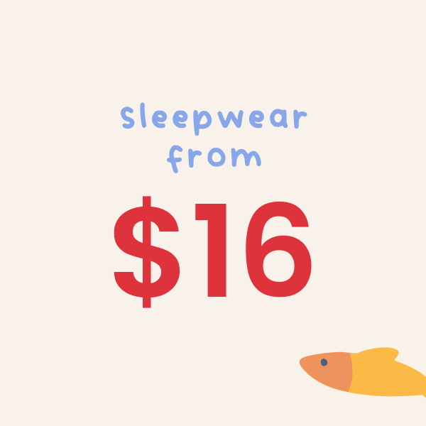 sleepwear from $16