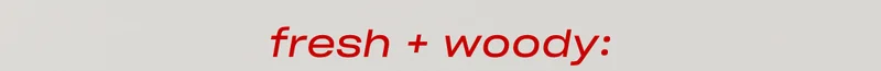 fresh + woody: