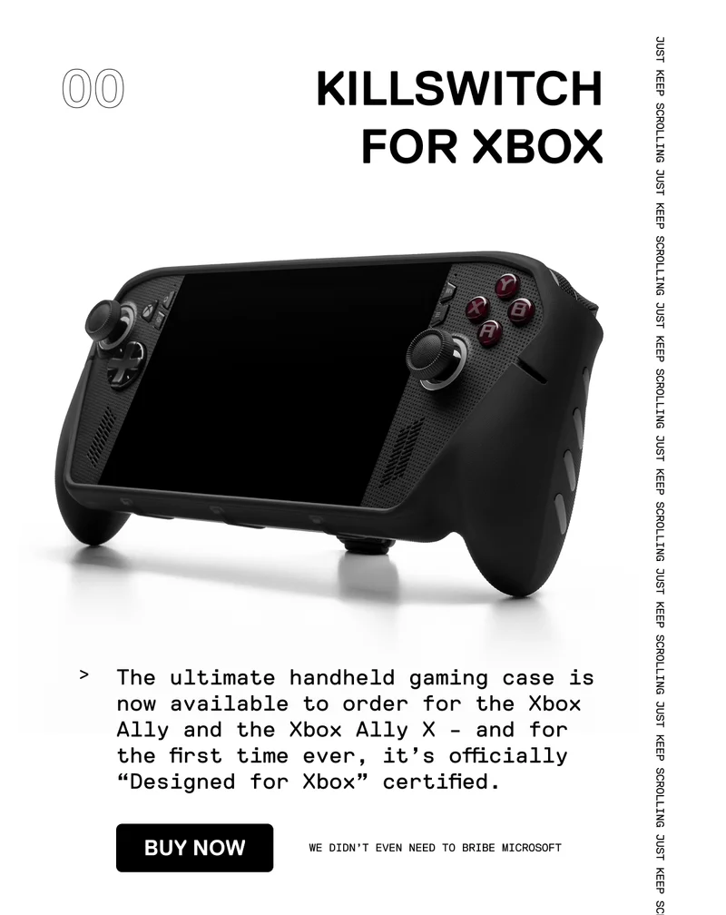 Killswitch for Xbox - The ultimate handheld gaming case is now available for the Xbox Ally and Xbox Ally X.