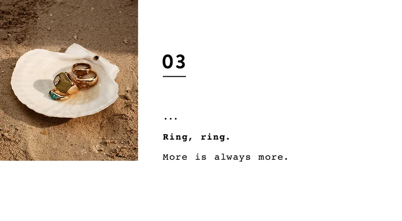 03 ring, ring. more is always more