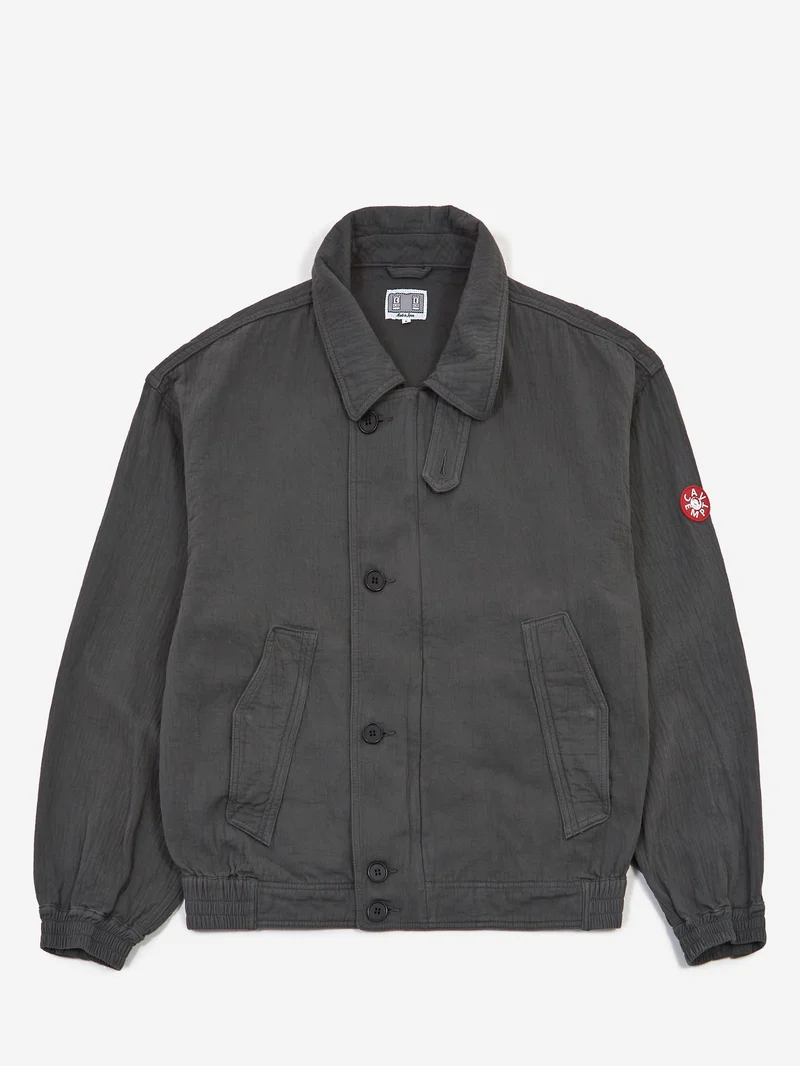 Image of C.E. Cav Empt Soft Cotton Zip Jacket - Charcoal