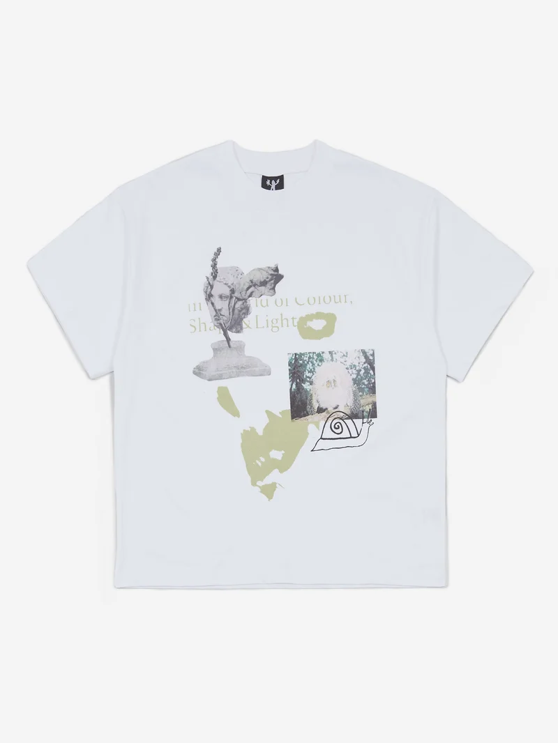 Image of Candice Shape Heavyweight T-Shirt - White