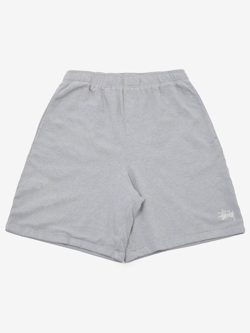 Image of Stussy Double Layer Jersey Short - Grey Heather