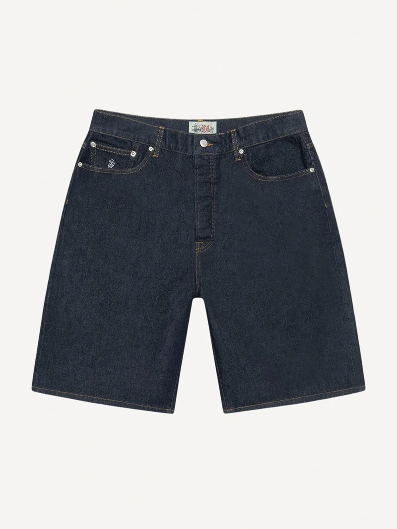 Image of Stussy Big Ol Shorts Denim - Rinsed Indigo