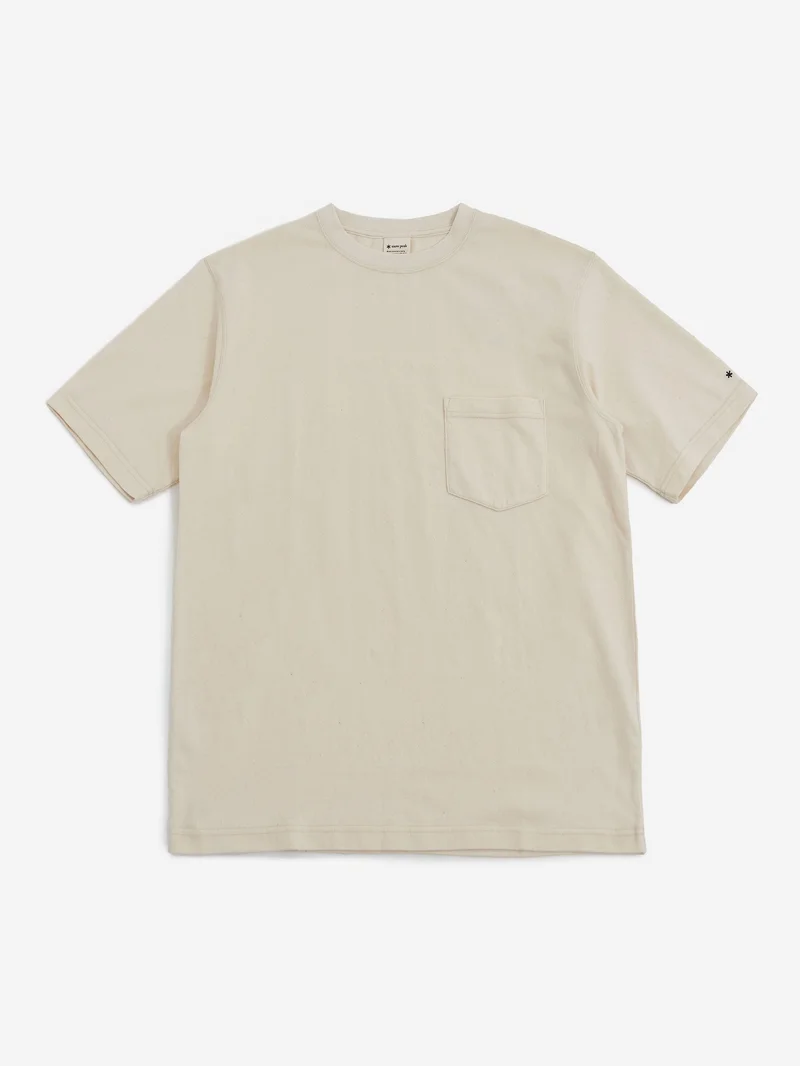 Image of Snow Peak Recycled Cotton Heavy T-Shirt - Ecru