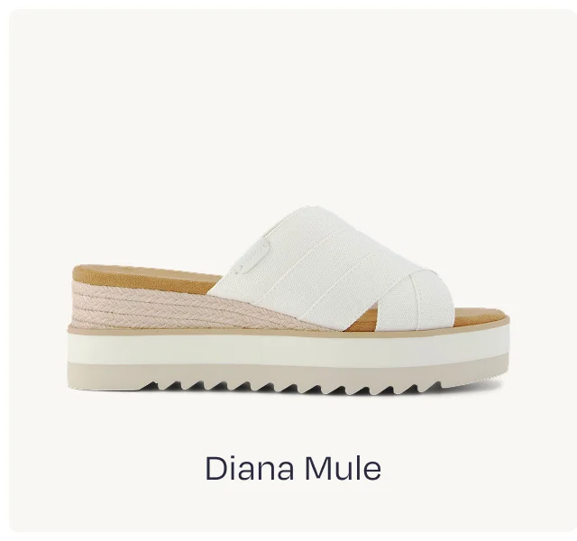 Diana Crossover Mule Wedge Sandal