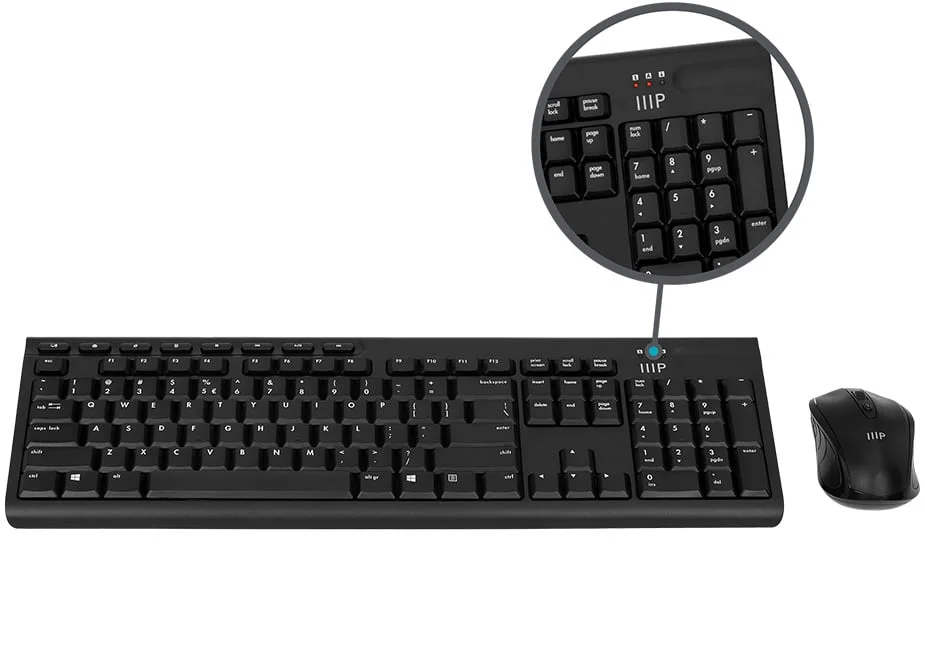 Wireless Membrane Keyboard and Optical Mouse Combo Full‑Size 104‑Key Keyboard and Wireless Mouse Free Standard US Shipping Shop Now