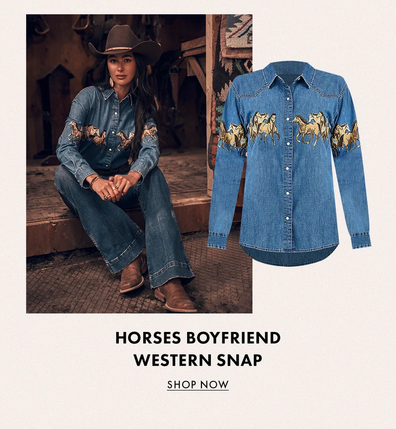 Horses BoyfriendWestern Snap Shop Now