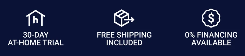 30-day at-home trial. Free shipping included. 0% financing available.