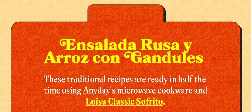 Ensalada Rusa y Arroz con Gandules   GET THE RECETA