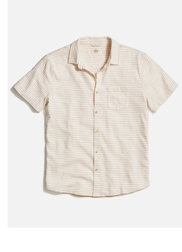 Stretch Selvage Short Sleeve Shirt