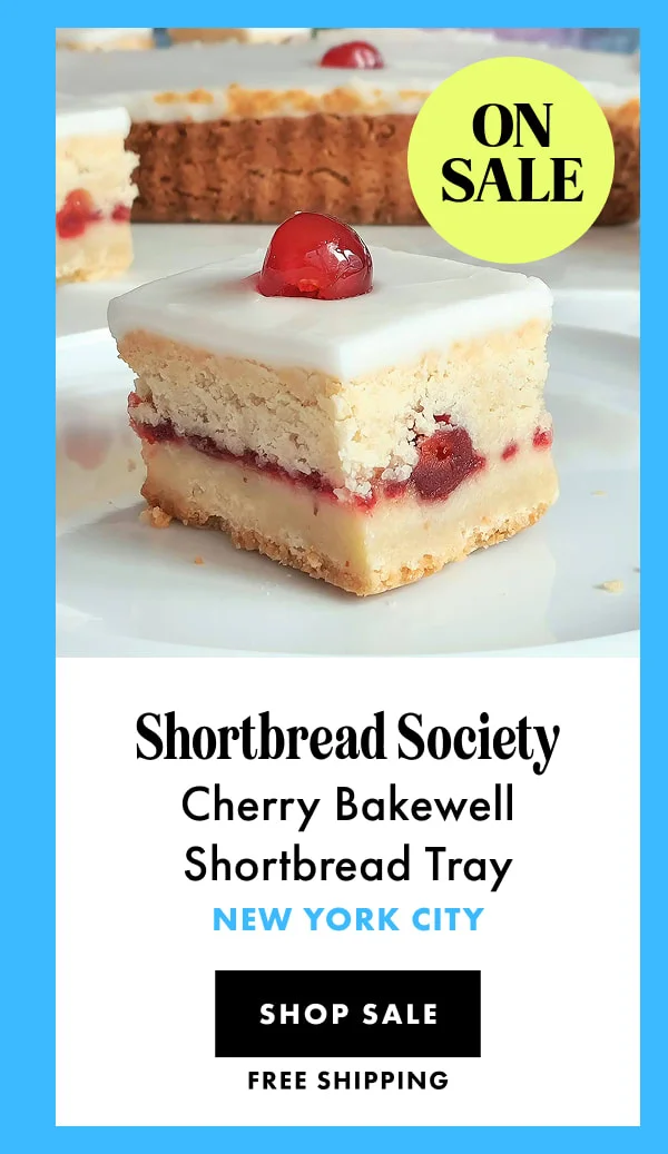 Shortbread Society Cherry Bakewell Tray