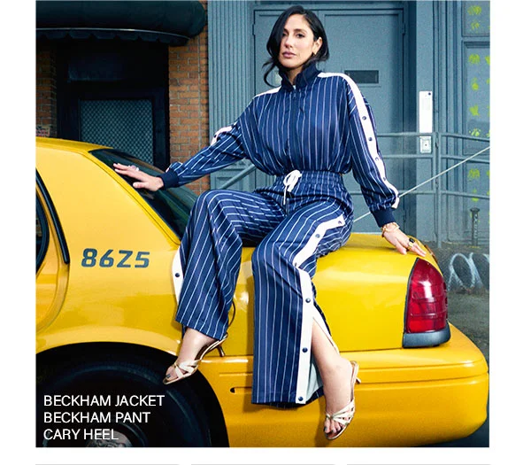 Beckham jacket, Beckham pant, cary heel