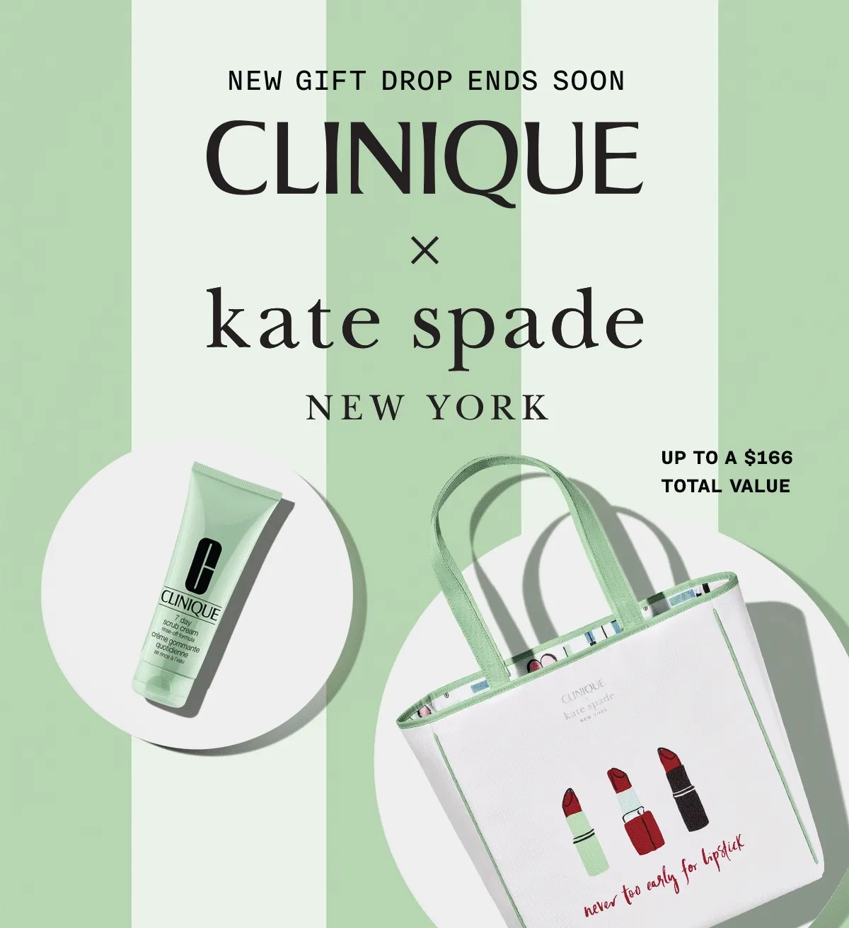 NEW GIFT DROP ENDS SOON | Clinique x Kate Spade New York | Up to a $166 total value