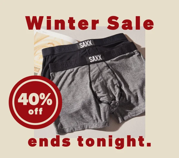 Winter Sale ends tonight.
