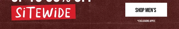 Up to 50% off Shop Men's