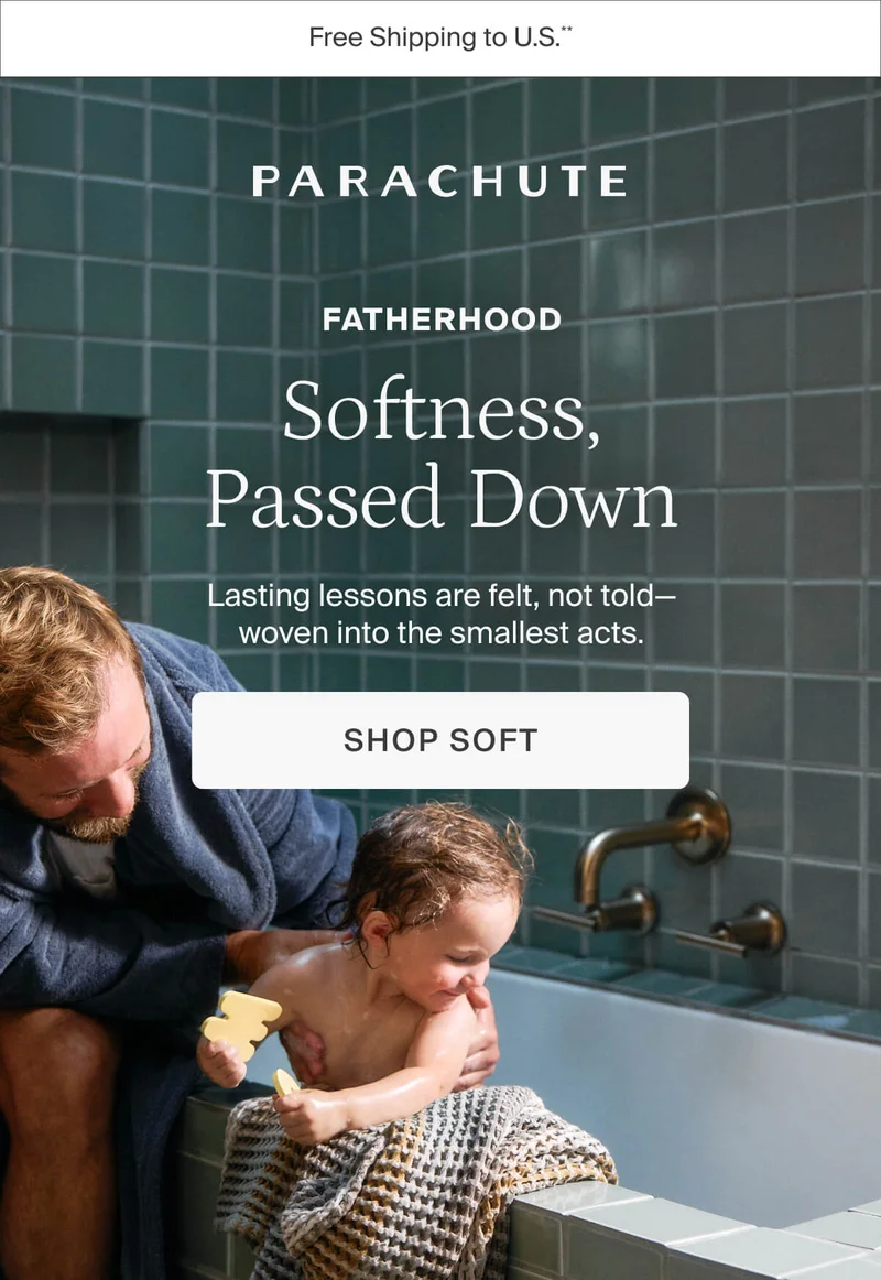 Softness passed down. Shop soft.