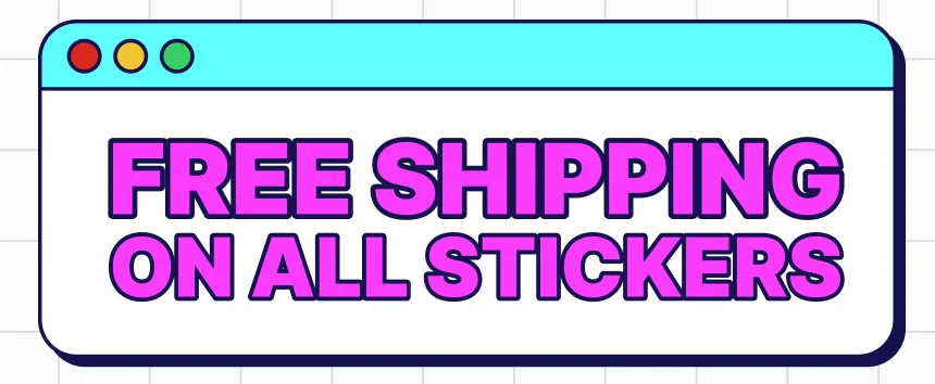 Free US Shipping on Stickers