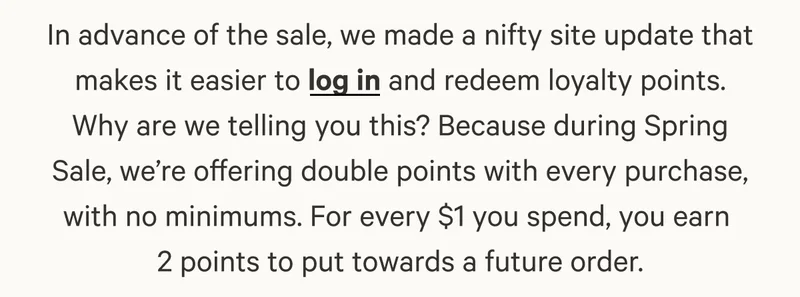 We made a nifty site update to make it easier to log in