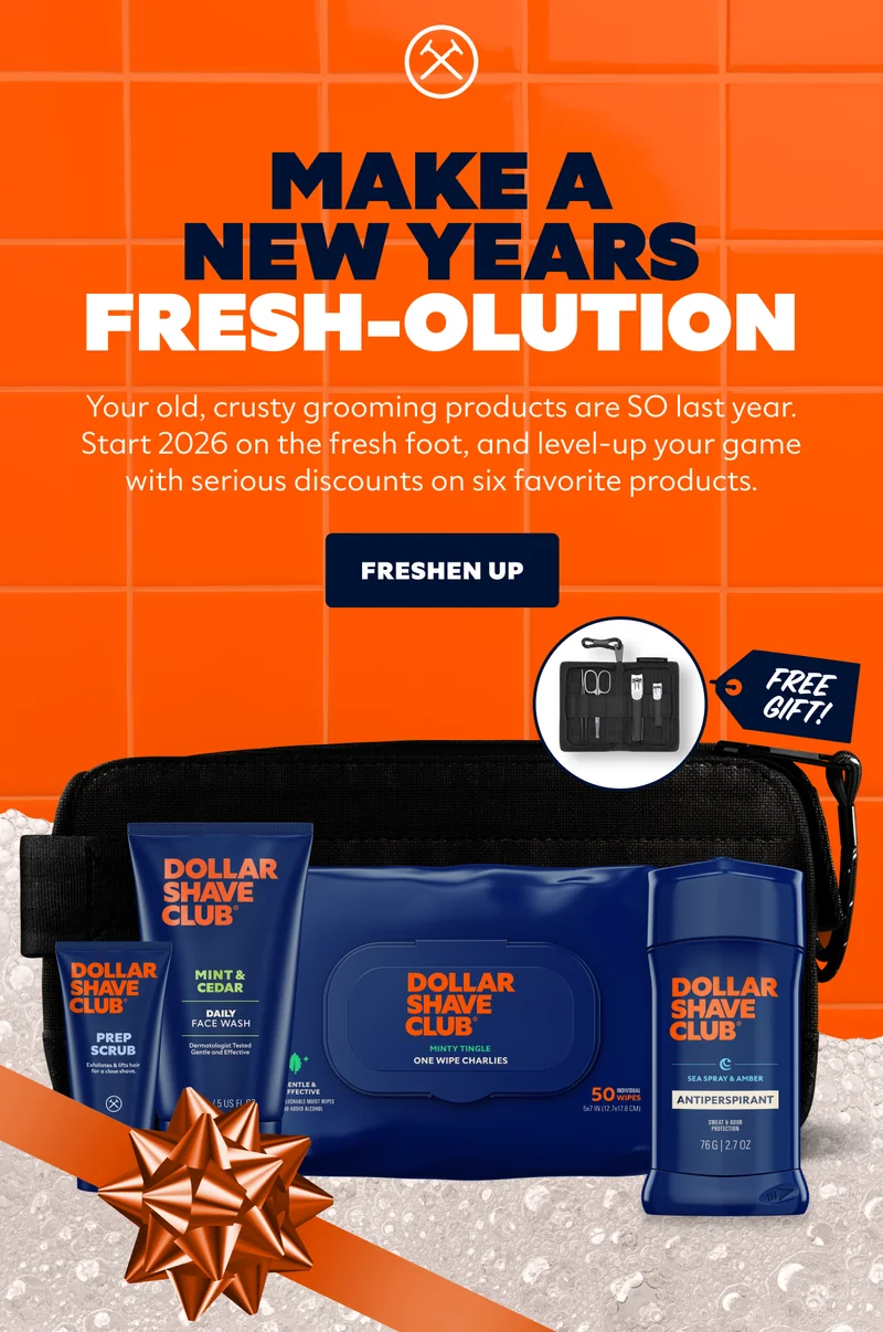 MAKE A NEW YEARS FRESH-OLUTION | CTA: FRESHEN UP | FREE GIFT!