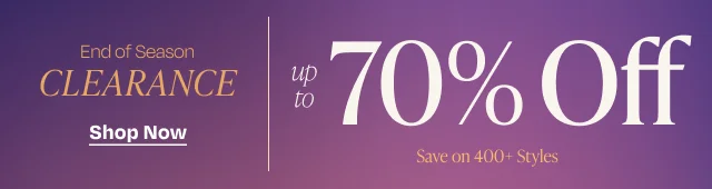 End of Season Clearance up to 70% Off