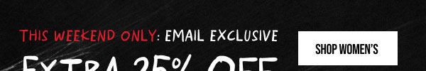 Extra 25% off Shop Women's