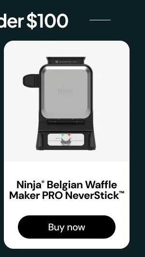 Gifts under $100: Ninja® Belgian Waffle Maker PRO NeverStick™
