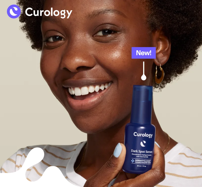 Woman holding Dark Spot Serum