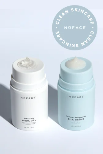 Aqua Gel Activator and Silk Creme Activator pictured on a light purple background