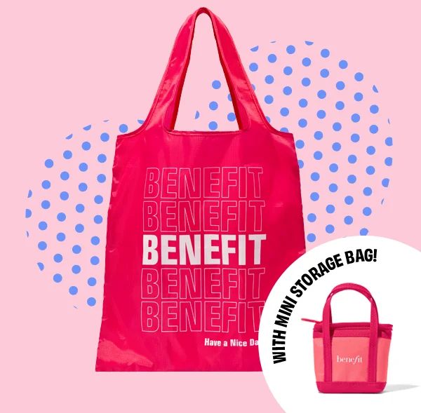 Get complimentary packable tote bag with code discount code