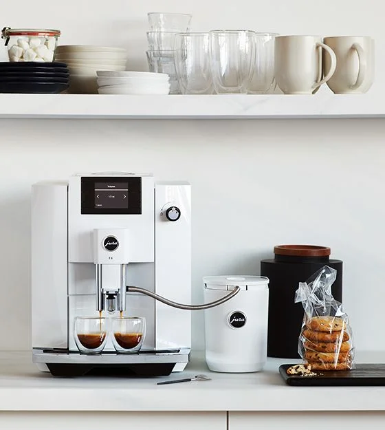 Jura E6 Piano White Espresso Machine
