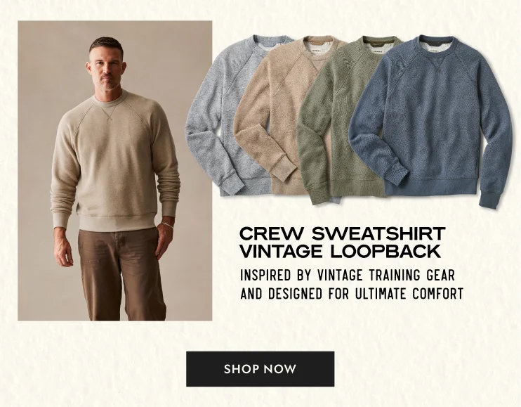 Crew Sweatshirt Vintage Loopback