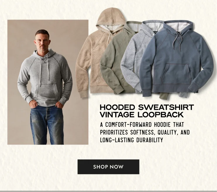 Hooded Sweatshirt Vintage Loopback