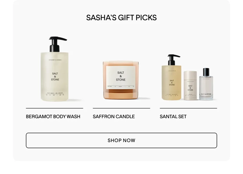 SASHA'S GIFT PICKS