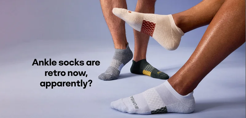 Ankle socks are retro now, apparently?