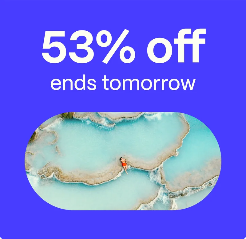 53% off ends tomorrow