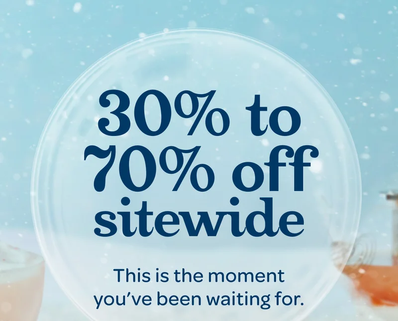 30% to 70% off sitewide - This is the moment you've been waiting for.