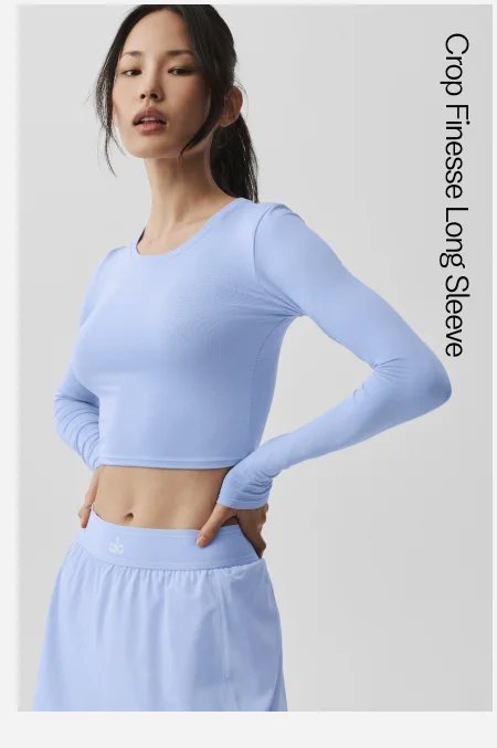 CROP FINESSE LONG SLEEVE