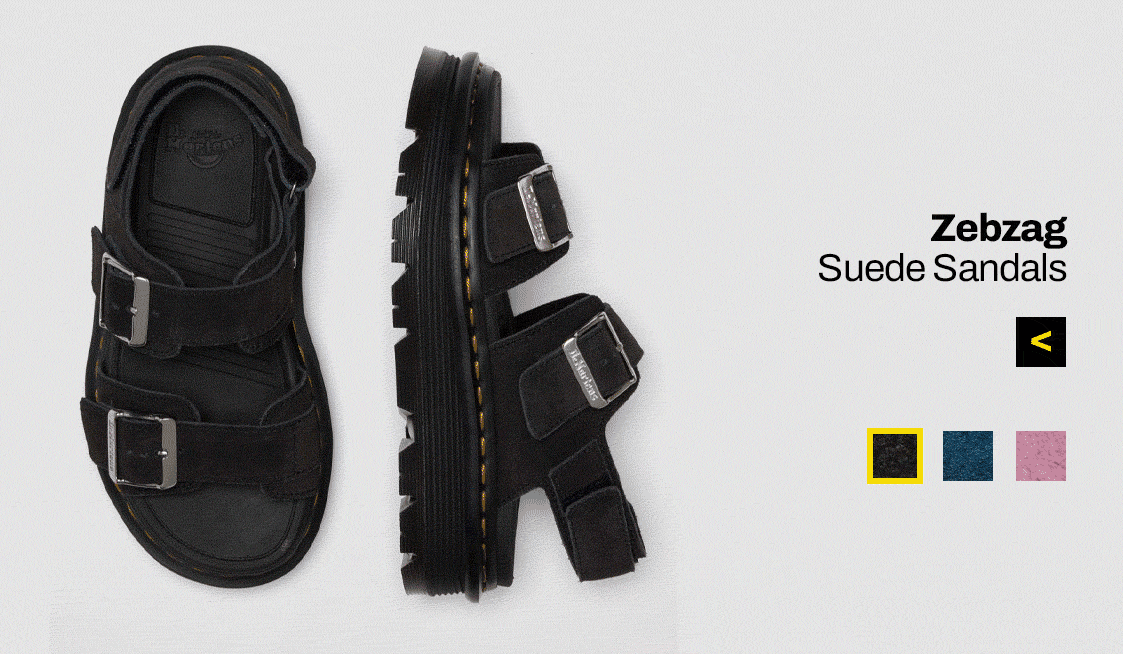 Zebzag Suede Sandals