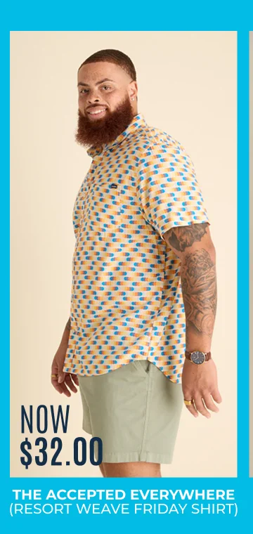 Resort Weave Friday Shirt: The Accepted Everywear - NOW $32.00