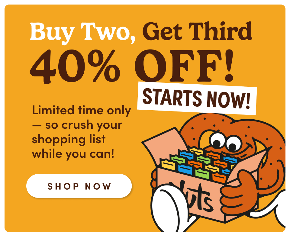 Buy Two, Get One 40% OFF STARTS NOW! Limited time only - so crush your shopping list while you can! Shop Now