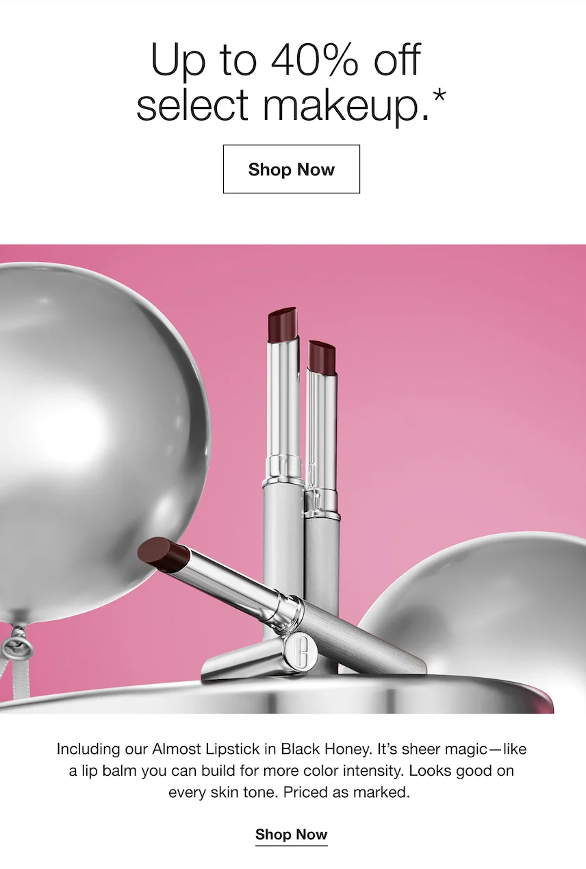 Up to 40% off select makeup* | Shop Now | It’s sheer magic-like a lip balm you can build for more color intensity. Looks good on every skin tone. Priced as marked. | Shop Now