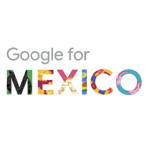 A white box with the words Google for Mexico
