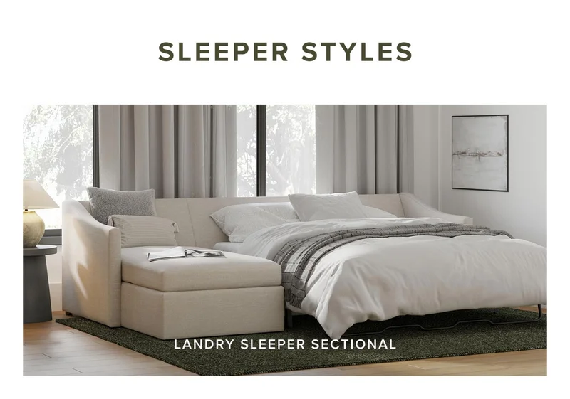Sleeper styles: Landry Sleeper Sectional.