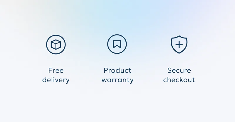 Free delivery - Product warranty - Secure checkout