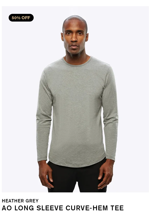 AO Long Sleeve Curve-Hem Tee