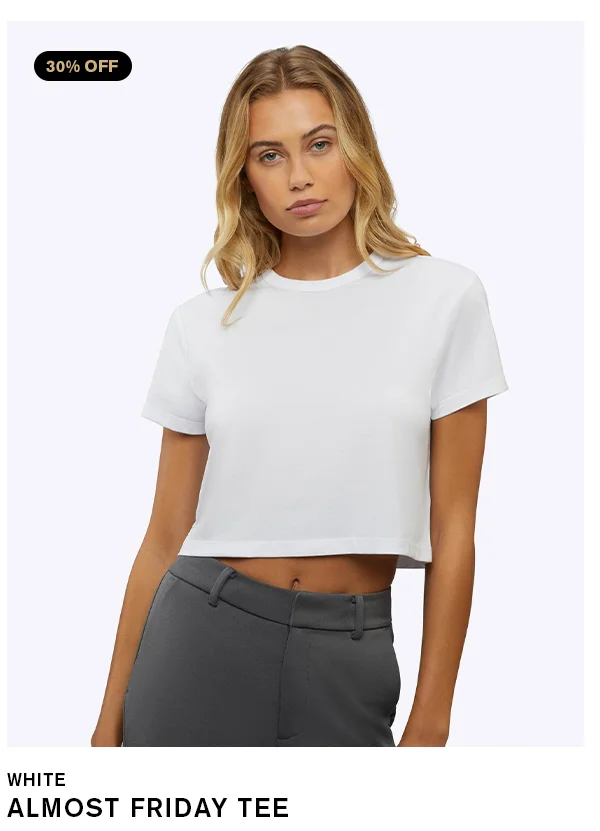 Almost Friday Tee Cropped