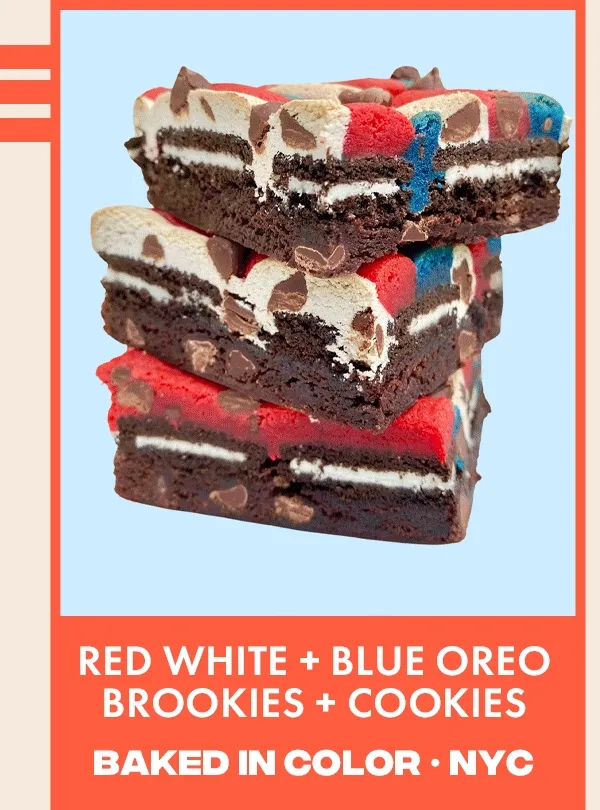 red, white, and blue cookies